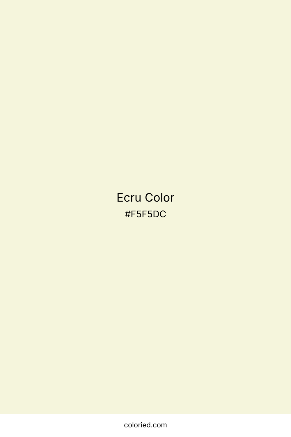 Ecru Color