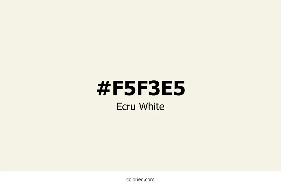 Ecru White Color