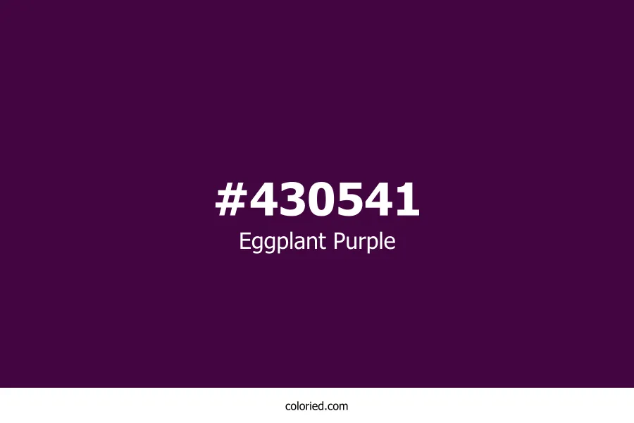 Eggplant Purple Color Hex Code