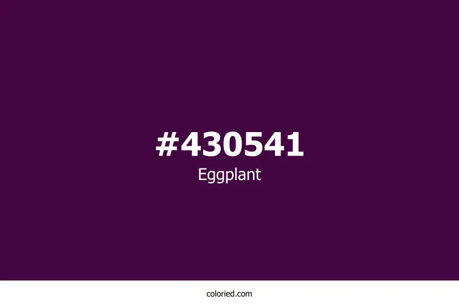 Eggplant Color Hex Code