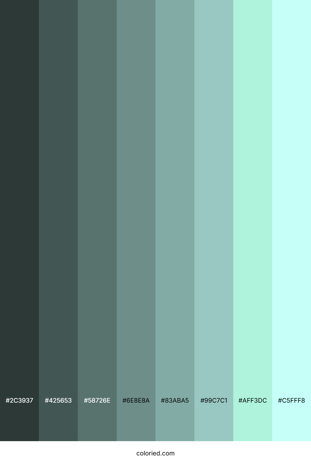 Eggshell Blue Color Shades