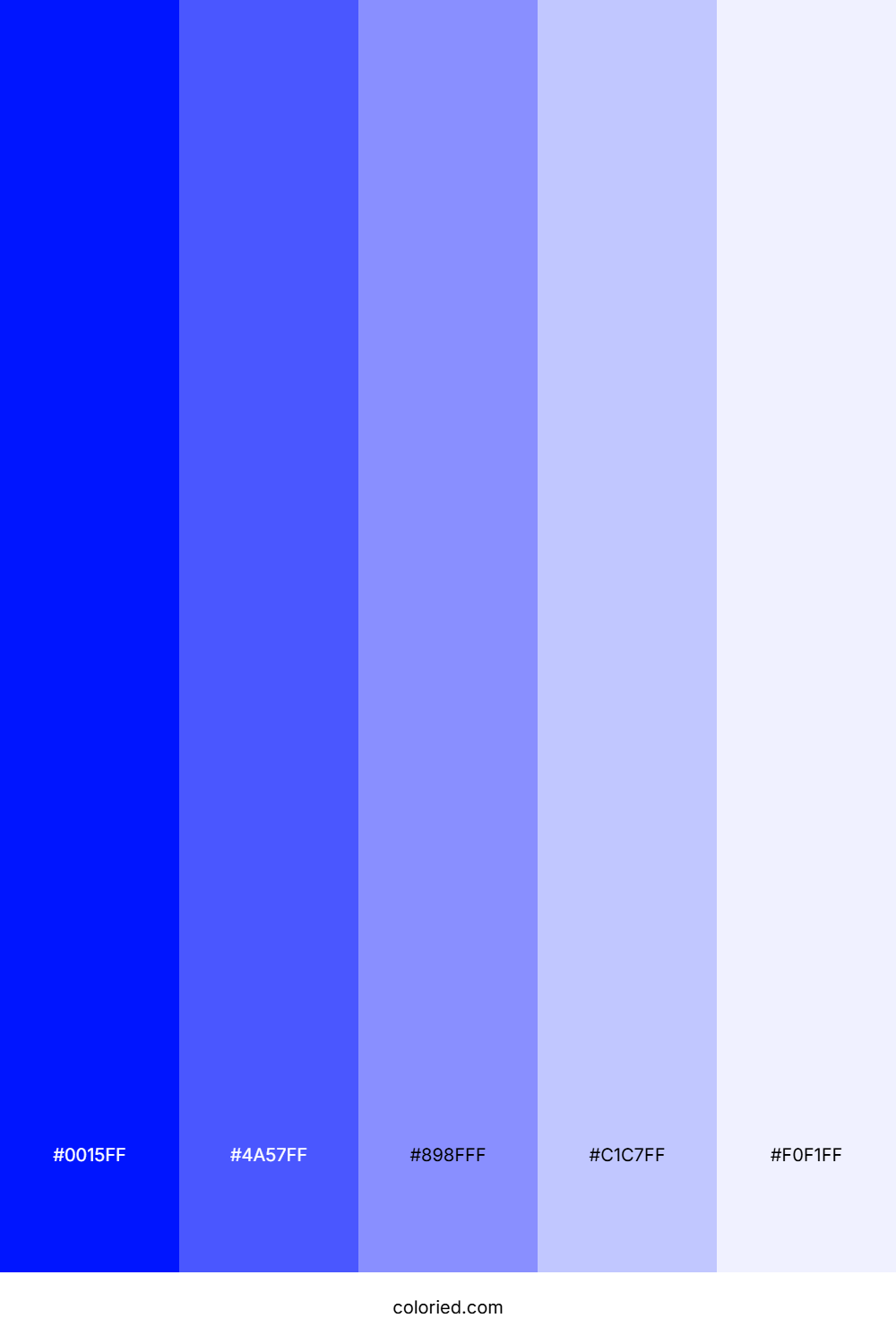 Electric Blue and Soft Lilac Color Palette