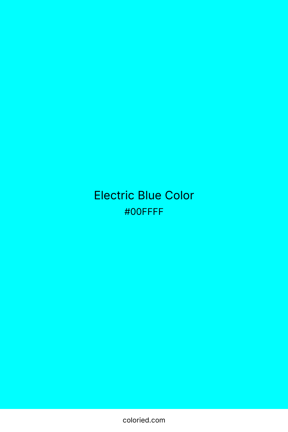 Electric Blue Color