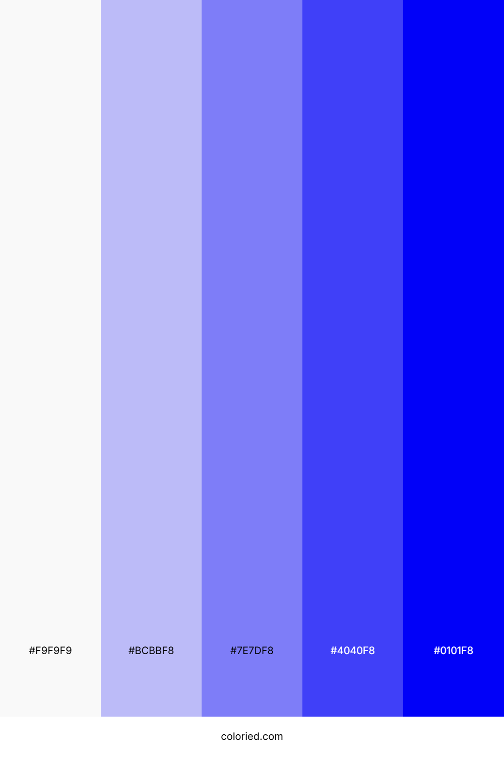 Electric Blue Pop Color Palette