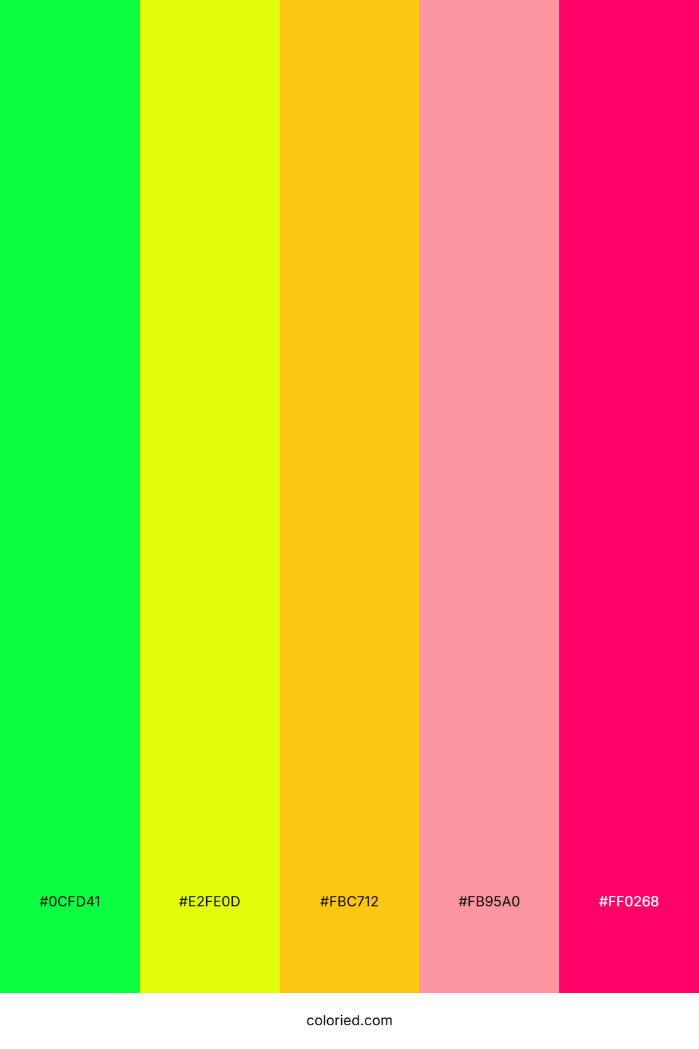 Electric Lime Joy Color Palette