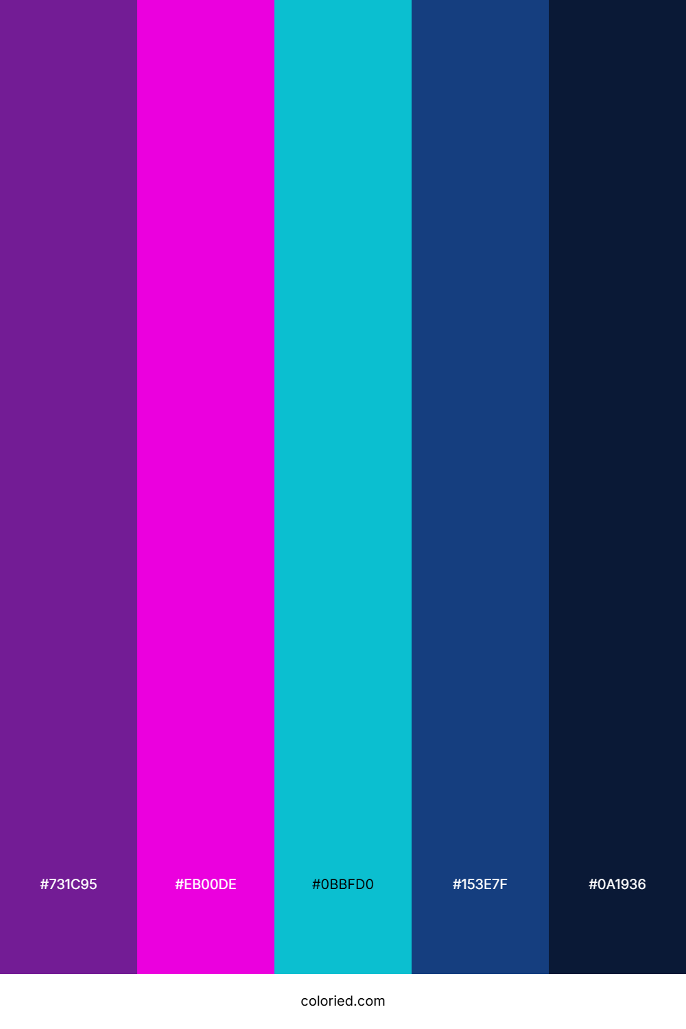 Electric Neon Fusion Color Palette