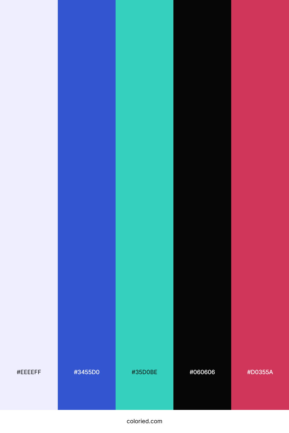 Electric Ocean Veil Color Palette