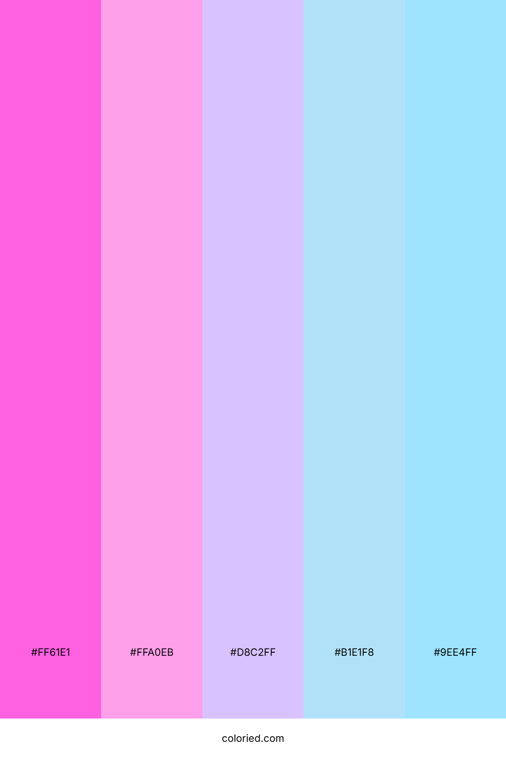 Electric Pink and Lavender Color Palette