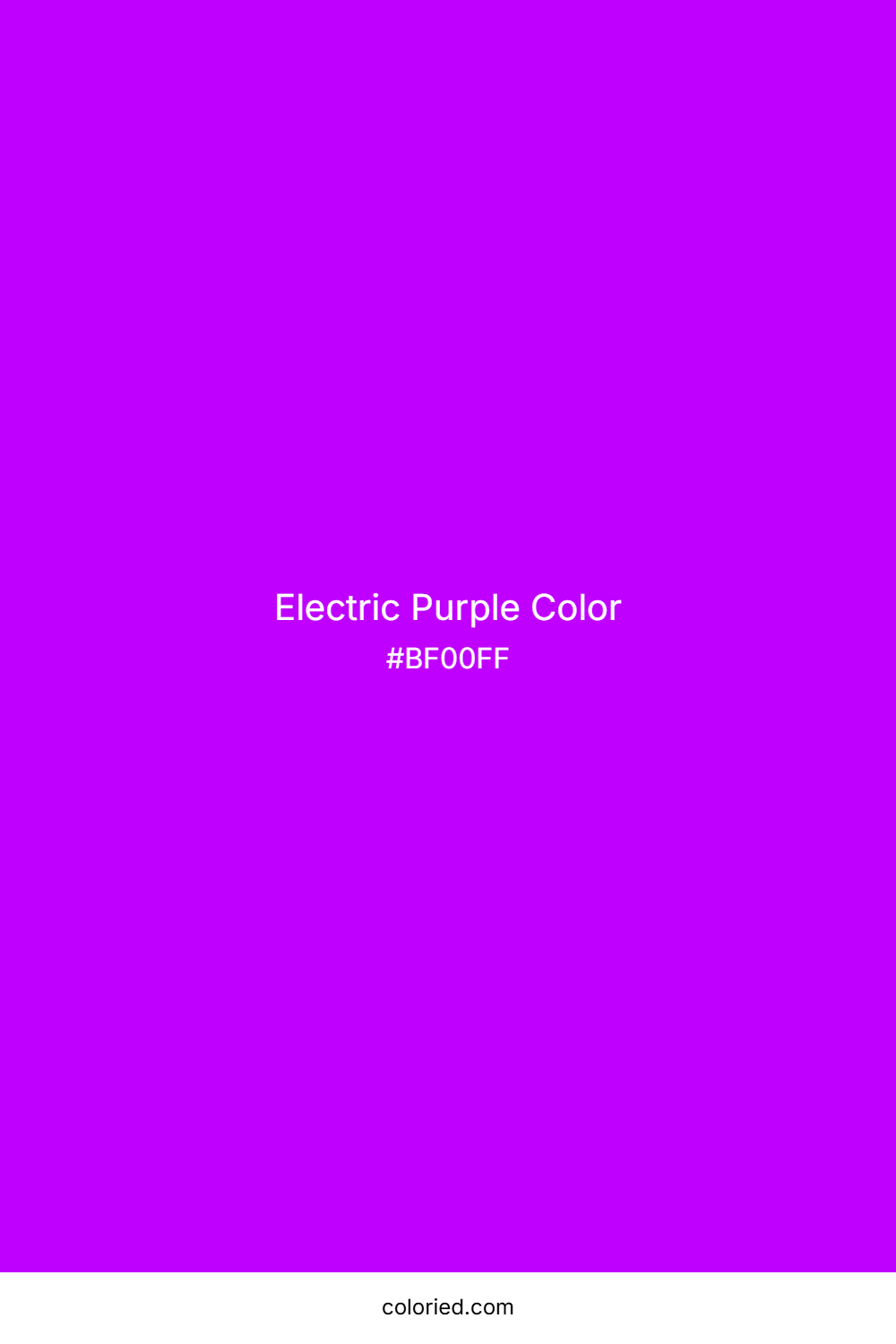 Electric Purple Color