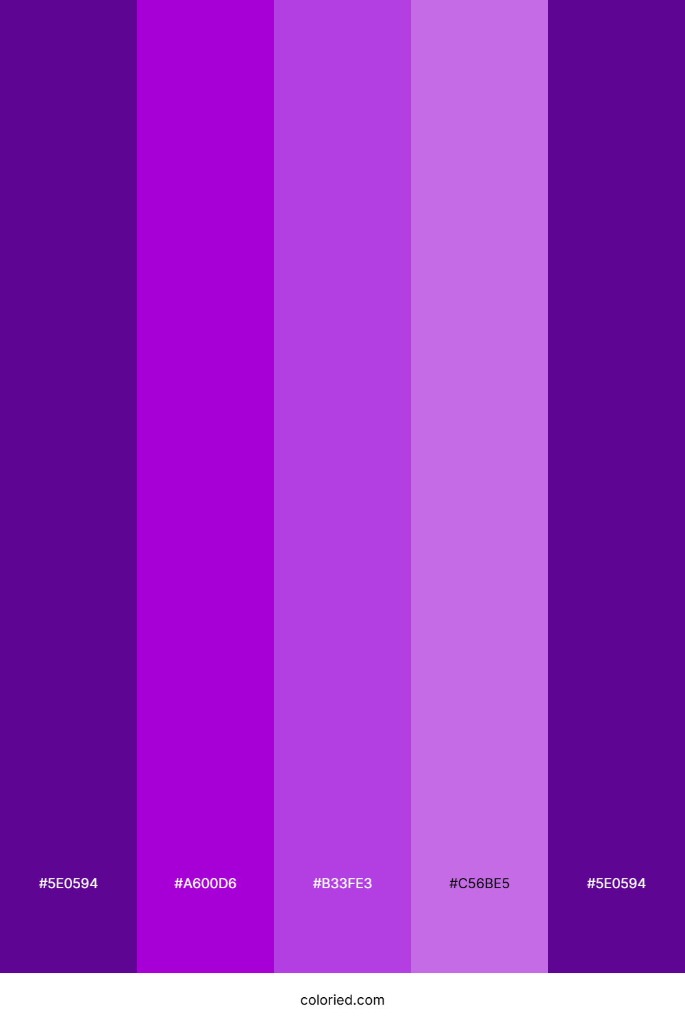 Electric Purple Dream Color Palette