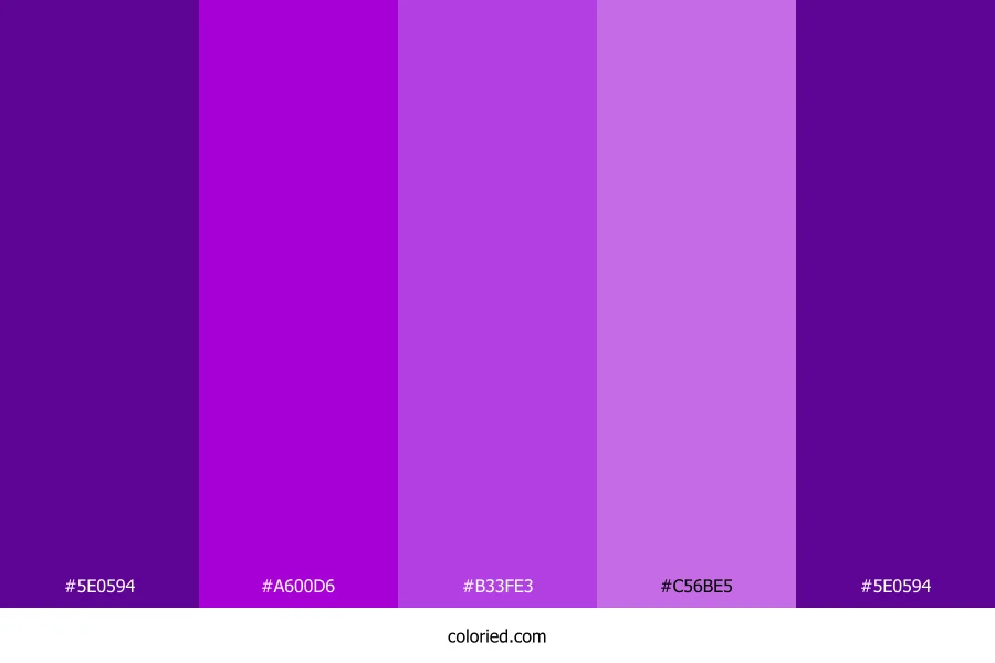Electric Purple Dream Color Palette