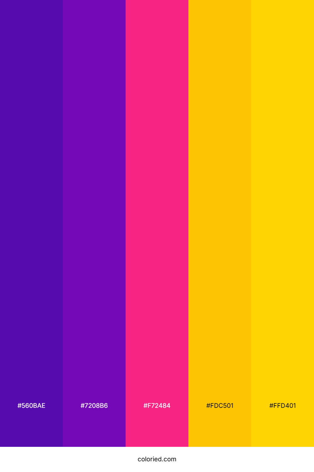 Electric Purple Radiance Color Palette