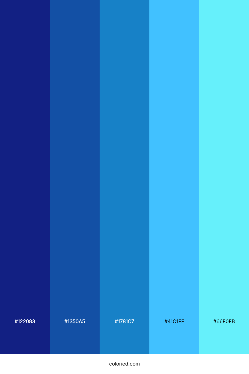 Electric Sky Horizon Color Palette