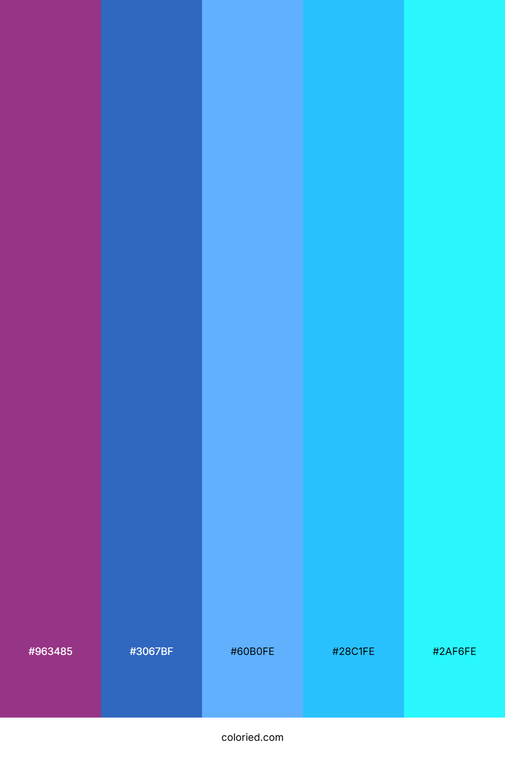 Electric Sky Wave Color Palette