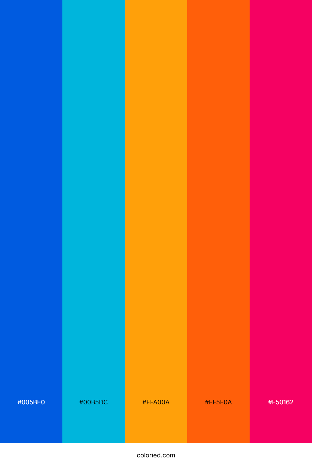 Electric Sunset Spark Color Palette