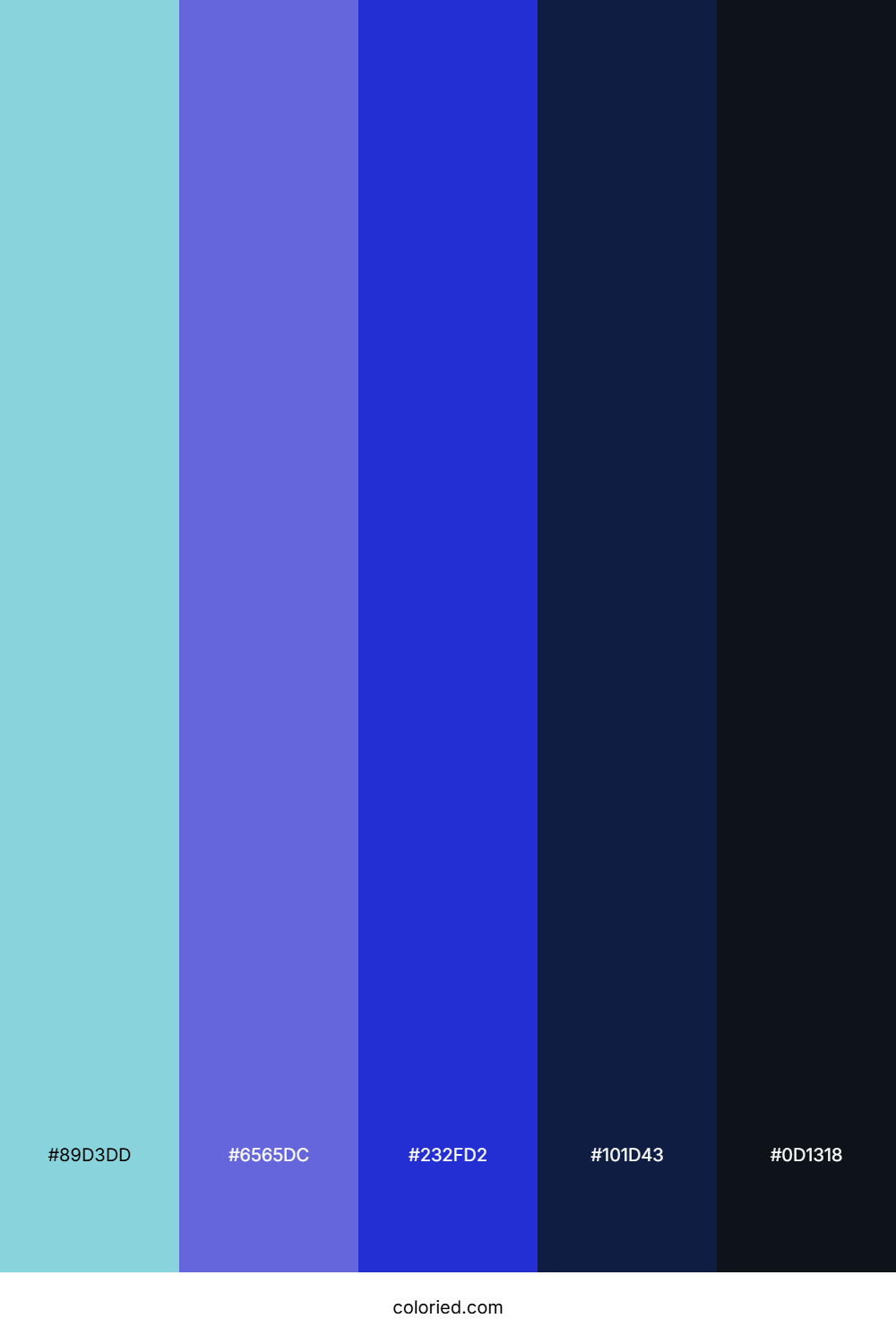 Electric Twilight Blue Palette