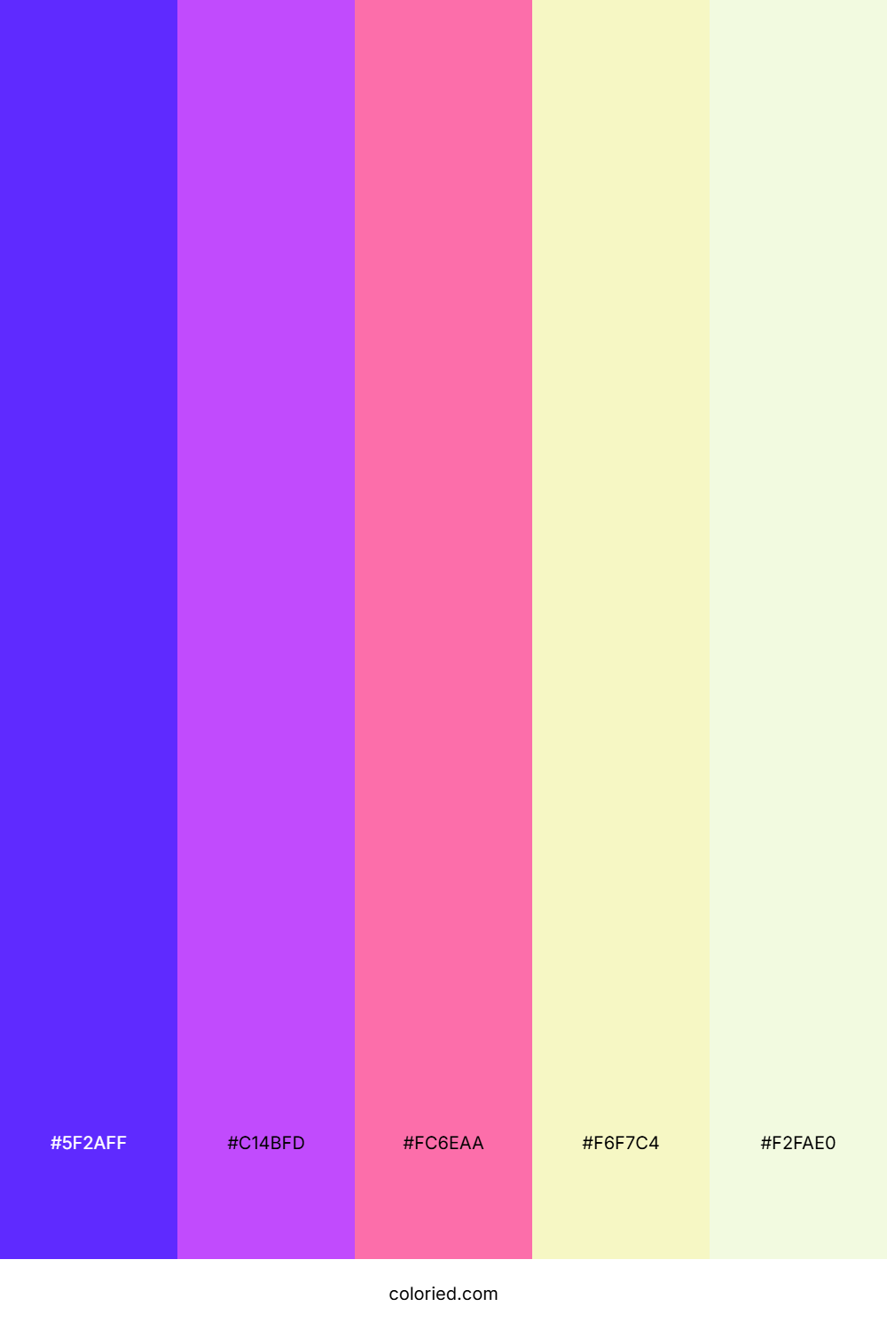 Electric Violet Glow Color Palette