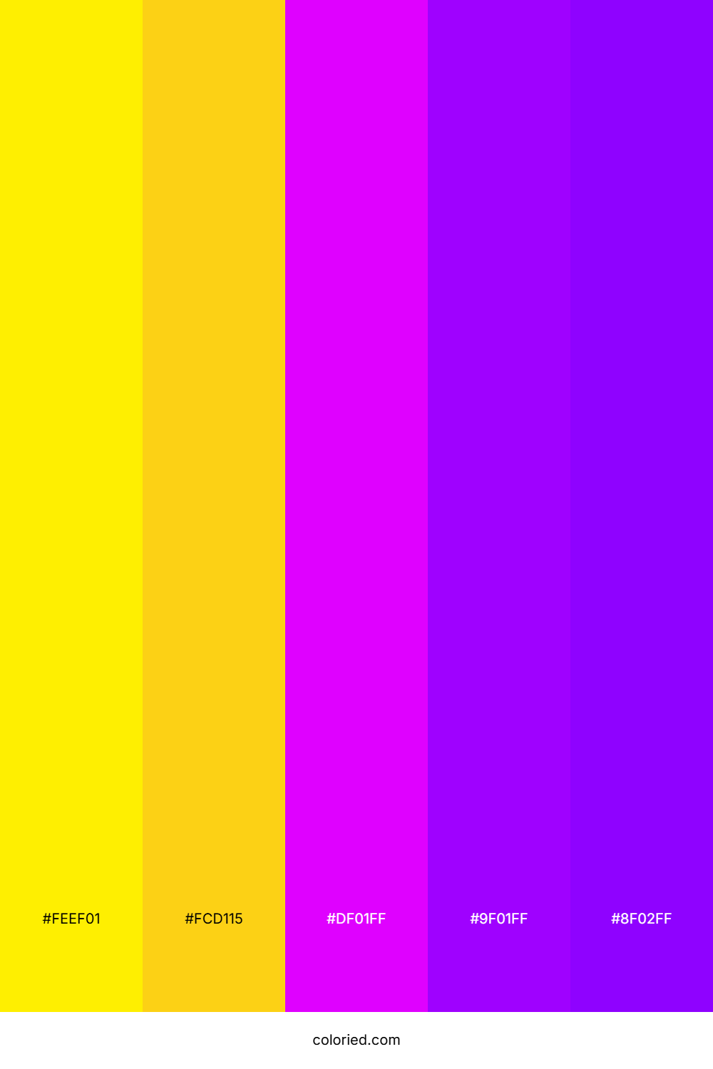 Electric Violet Horizon Color Palette
