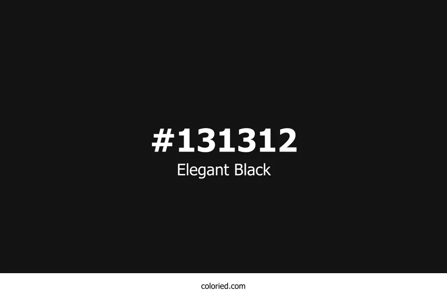 Elegant Black Color