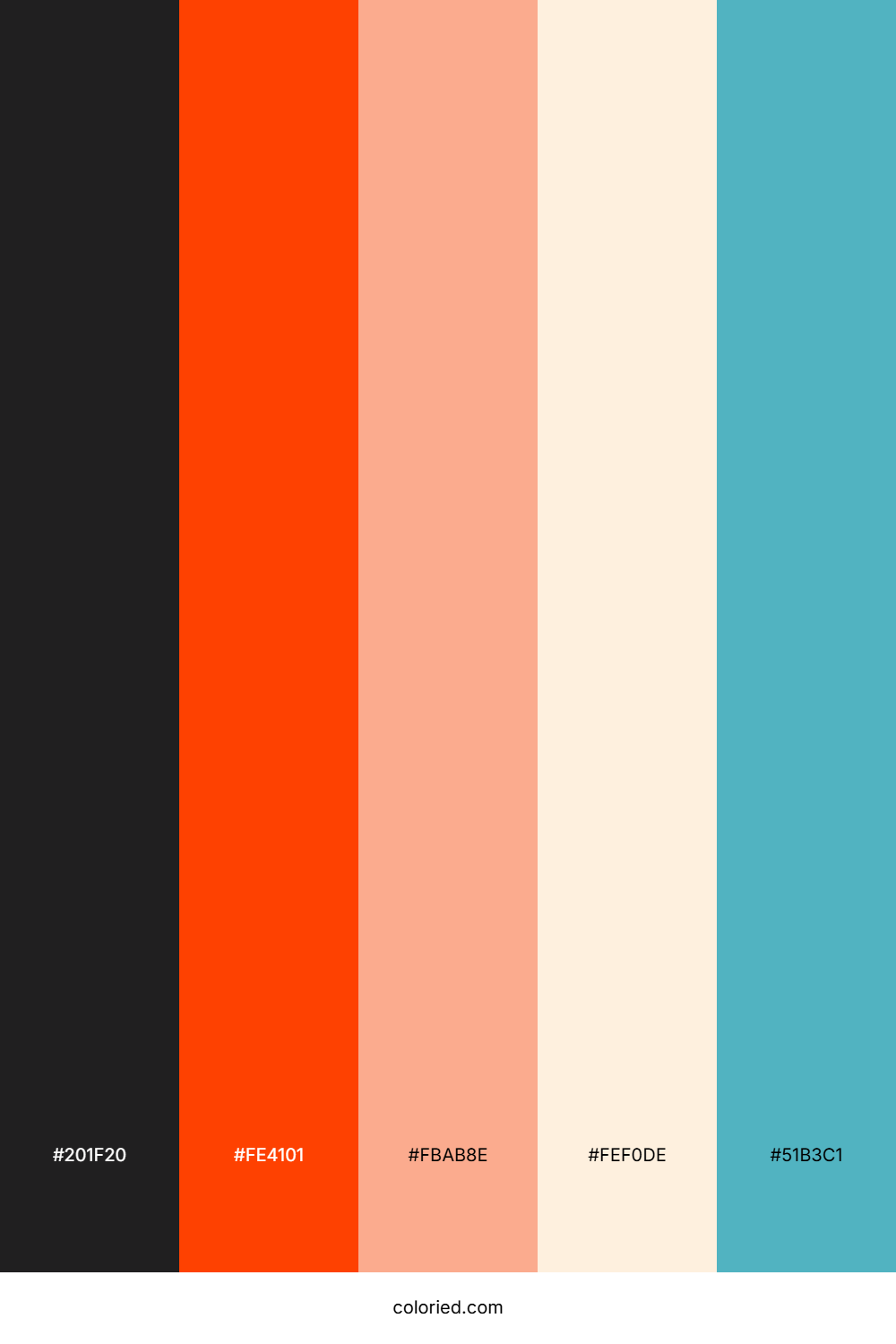 Ember Onyx Glow Color Palette