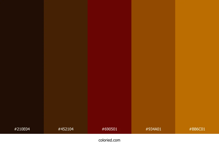 Embered Woodlands Color Palette