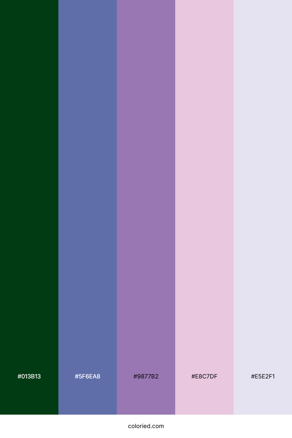 Emerald Amethyst Mist Color Palette