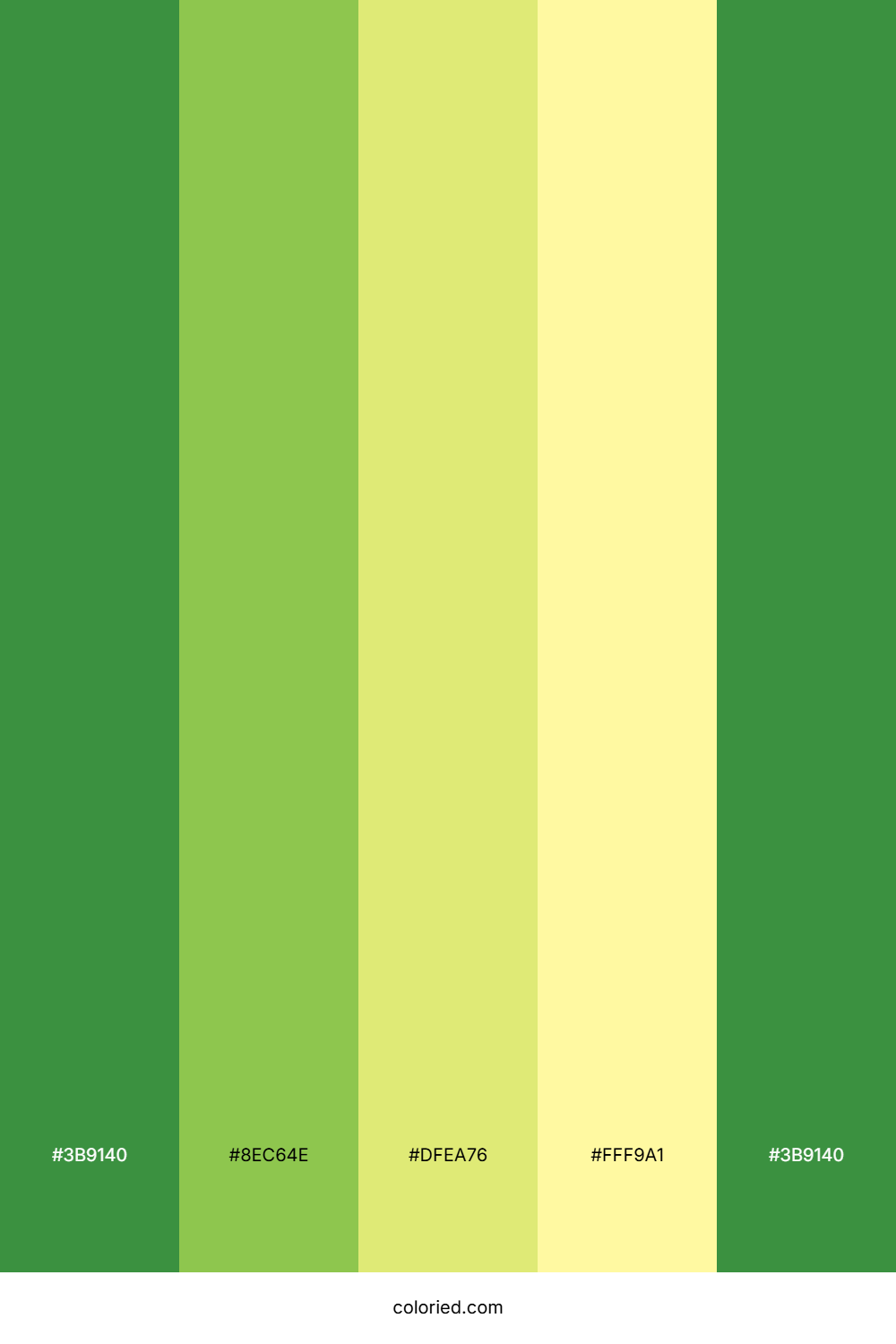 Emerald And Lemon Color Palette