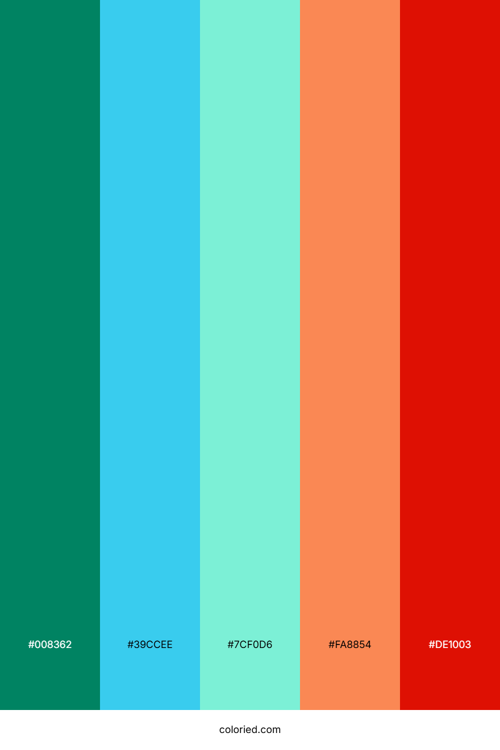 Emerald Aqua Flame Palette