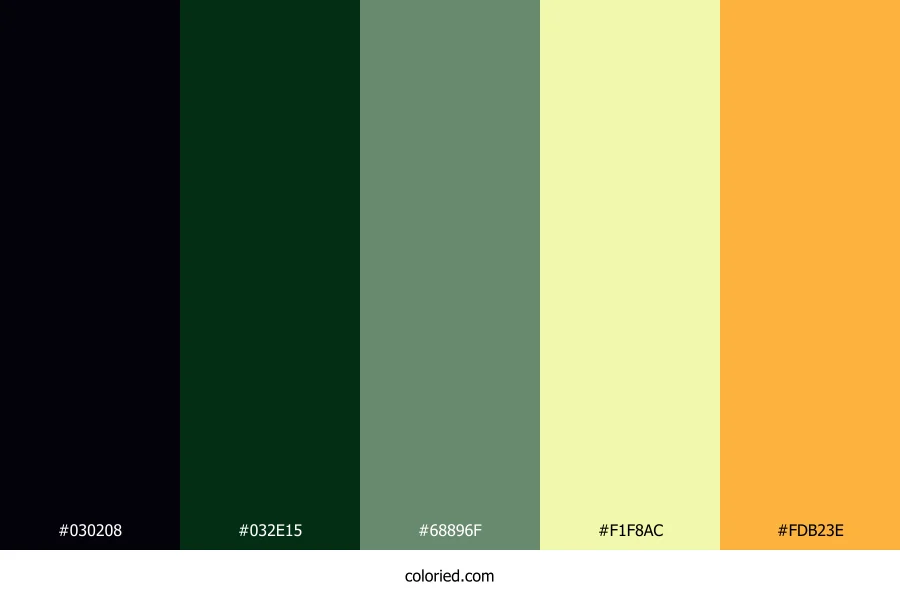 Emerald Citrus Dawn Color Palette