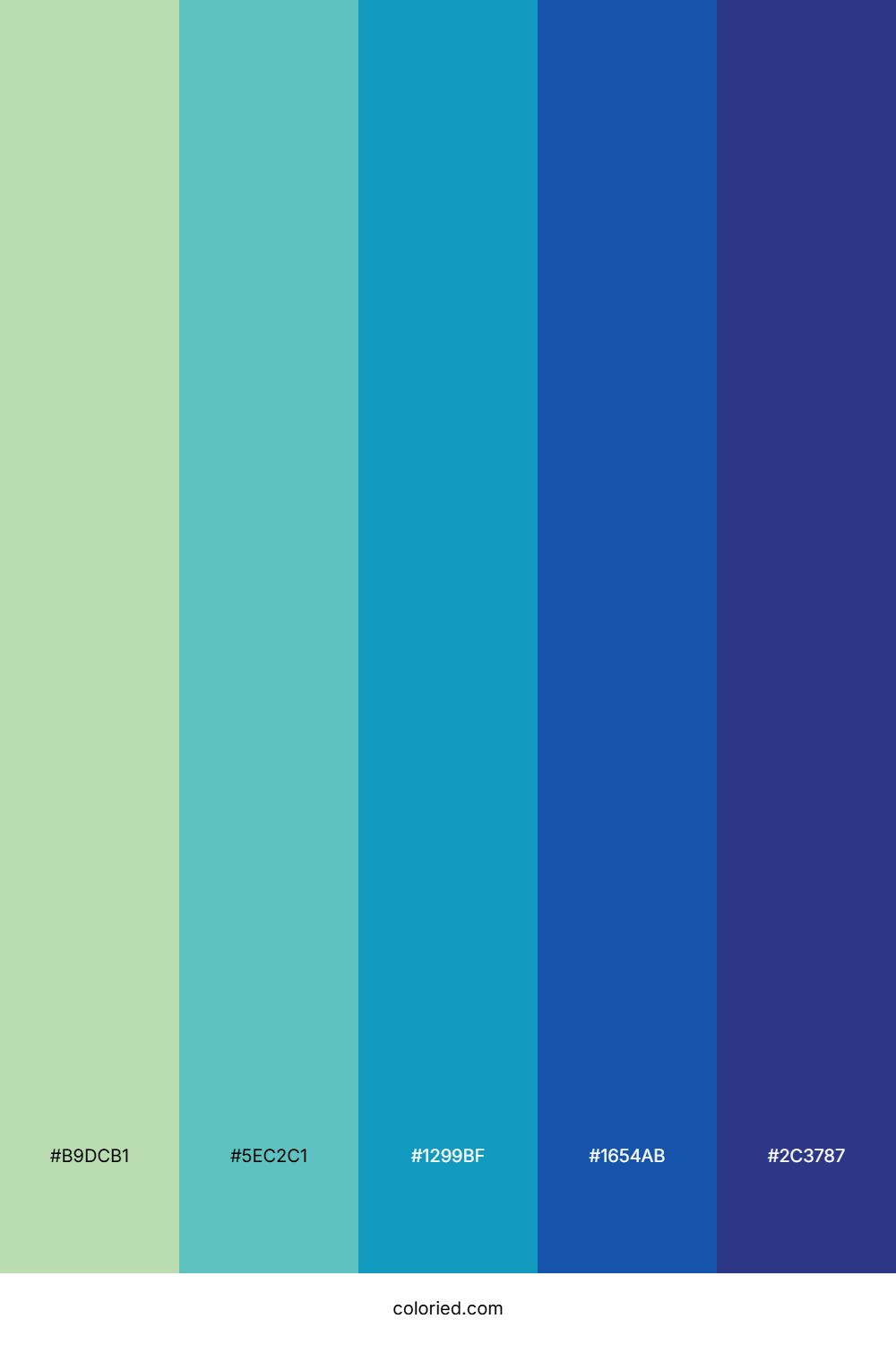 Emerald Comet Trail Color Palette