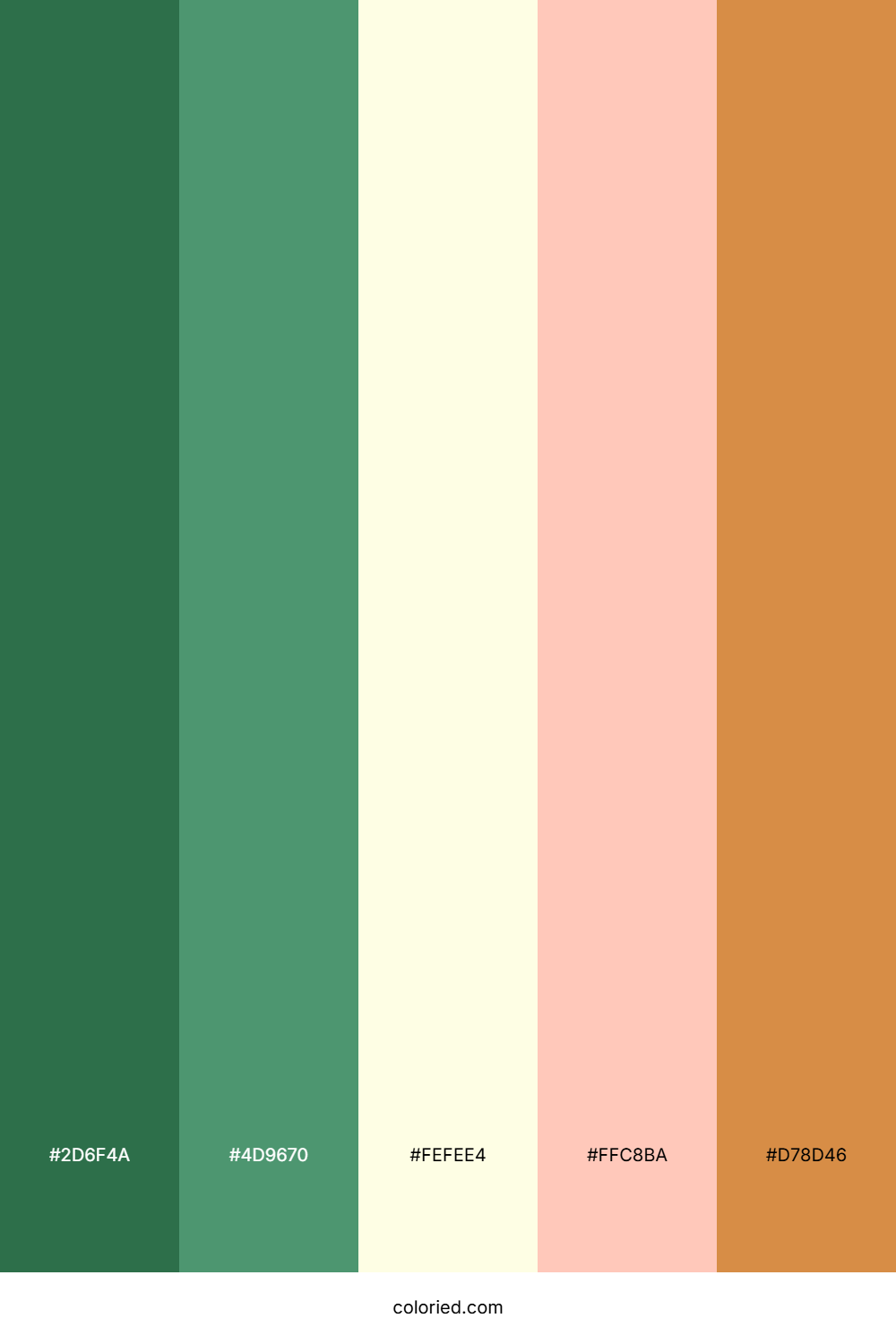 Emerald Forest Sunset Palette