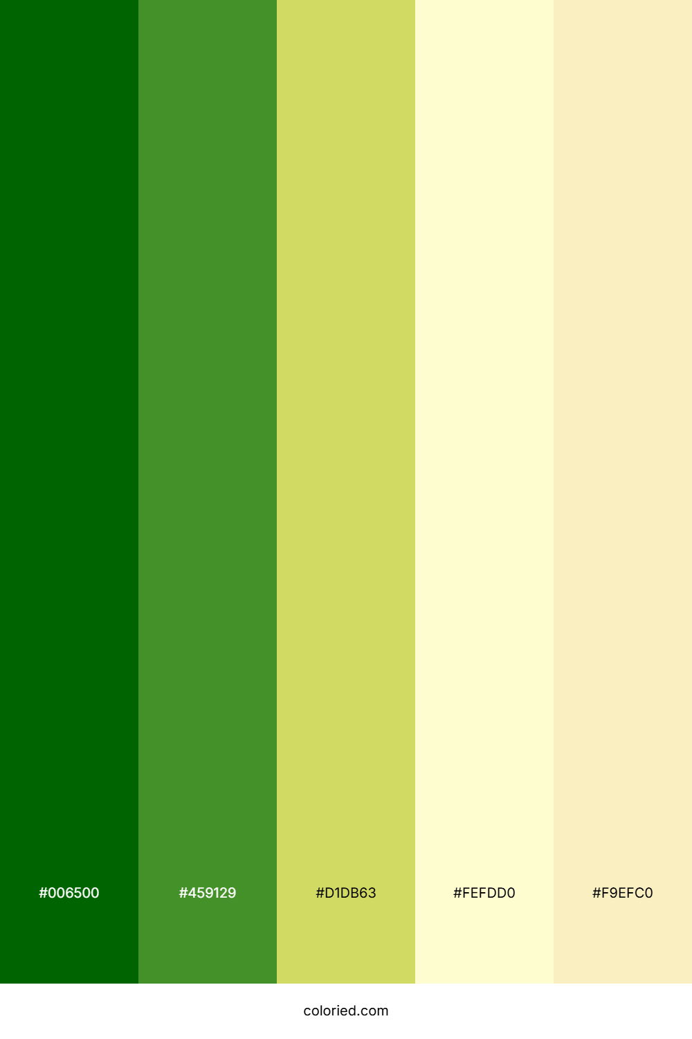 Emerald Green and Cream Color Palette