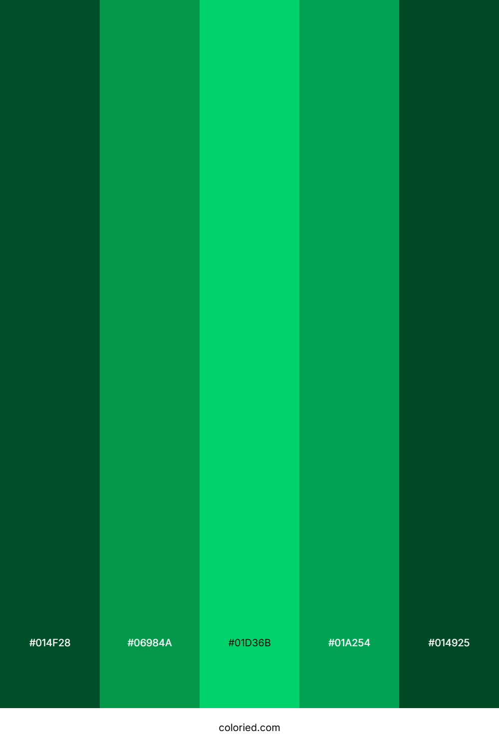 Emerald Green and Lime Green Color Palette