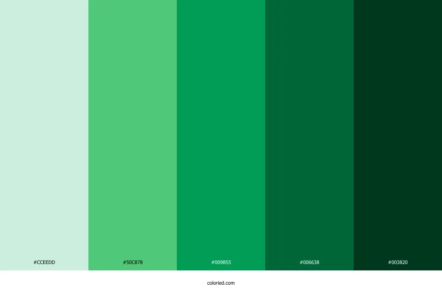 Emerald Green Color Palette