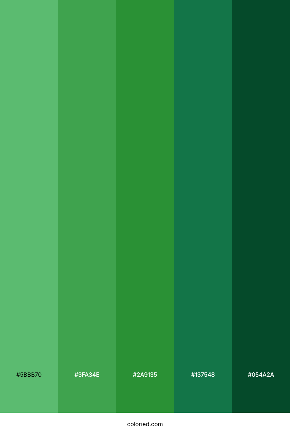 Emerald Grove Shadow Color Palette