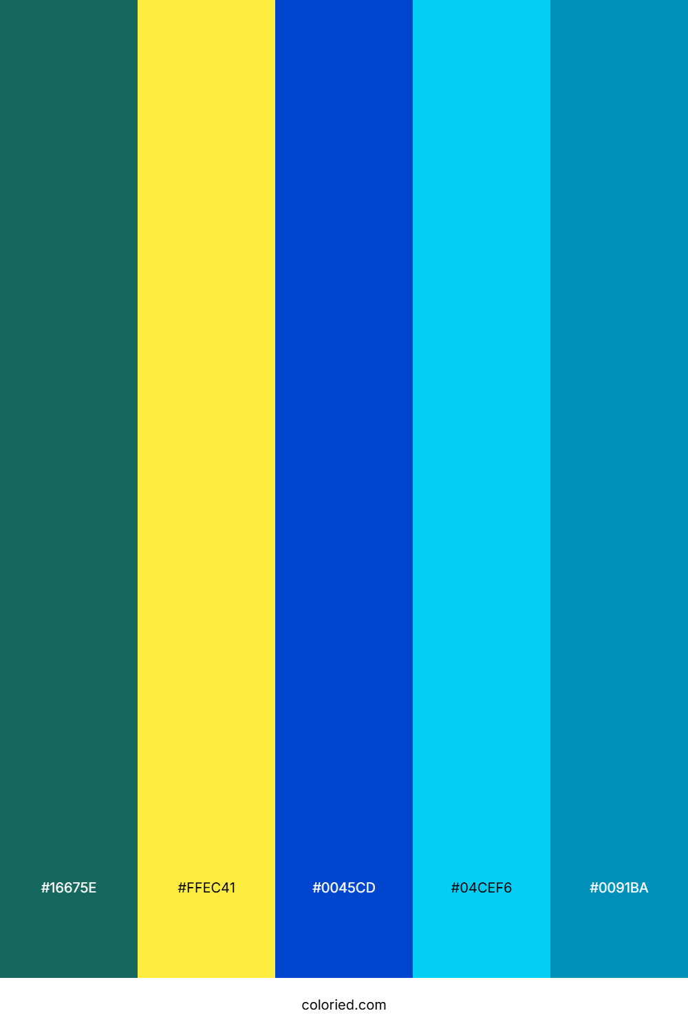 Emerald Lemon Blue Palette