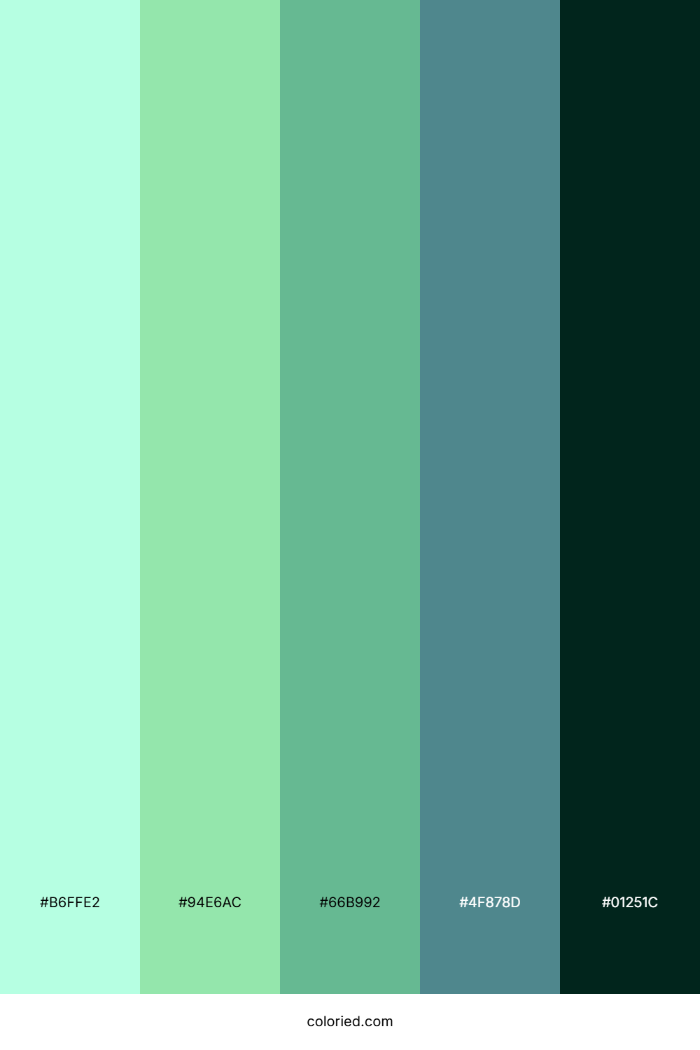 Emerald Mint Breeze Color Palette