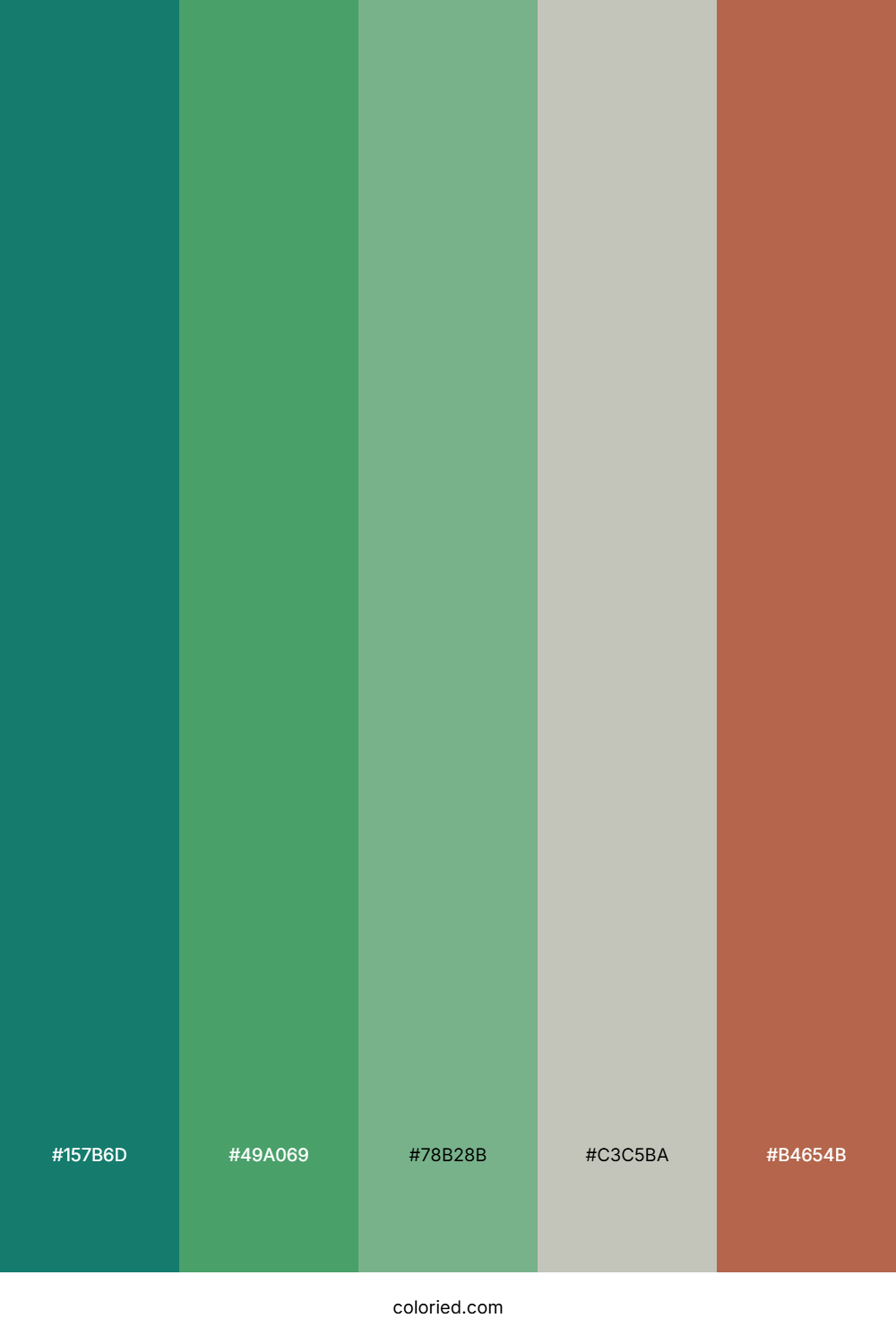 Emerald River Stones Color Palette