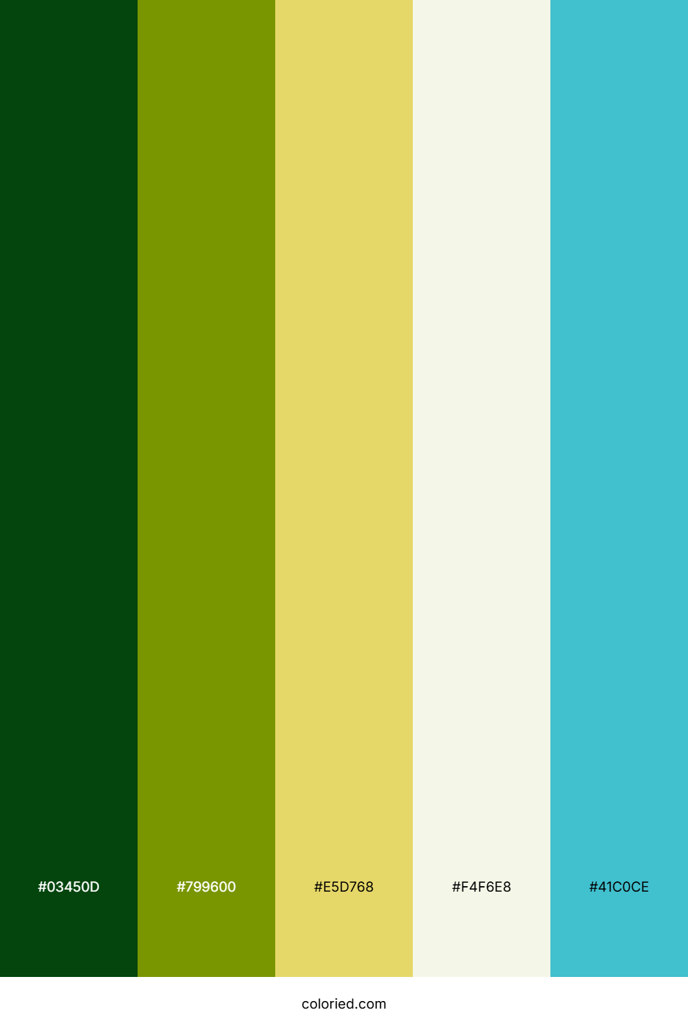 Emerald Sunbeam Drift Color Palette