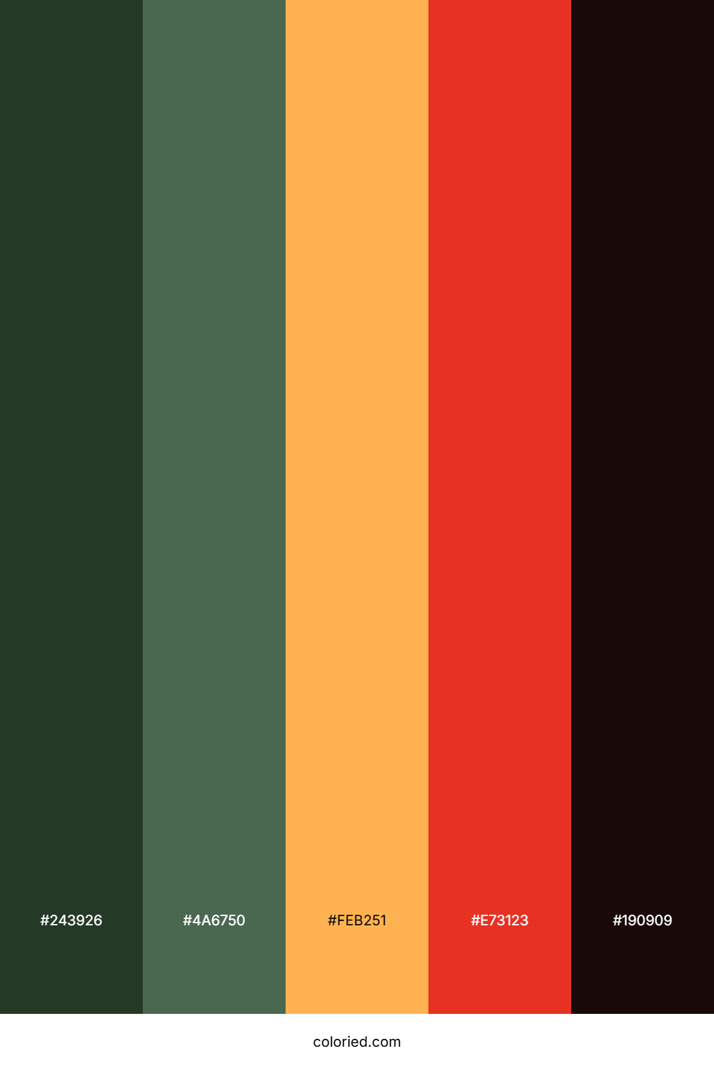 Emerald Sunset Spice Palette