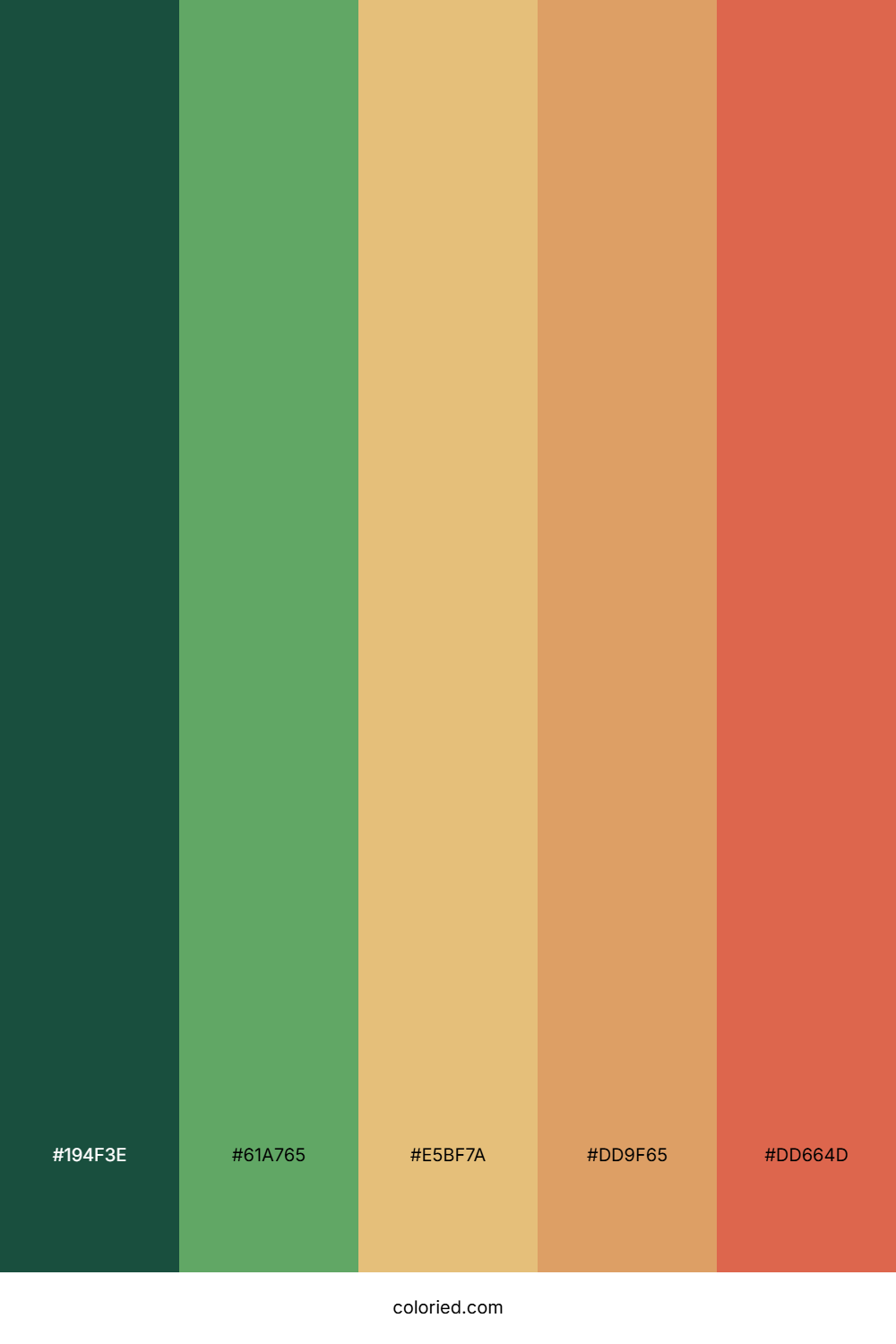 Emerald Tide Sand Color Palette