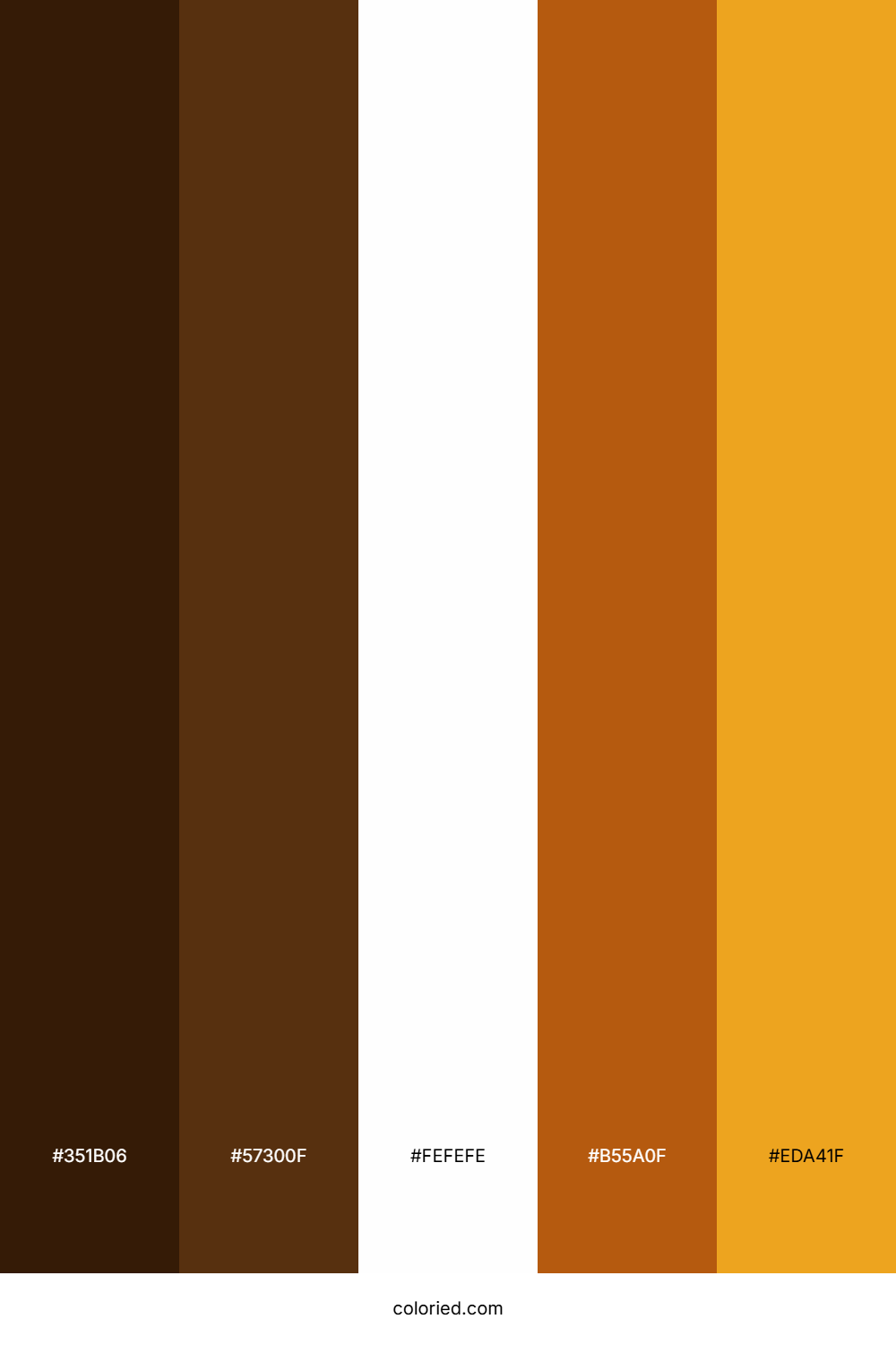 Espresso and Amber Color Palette