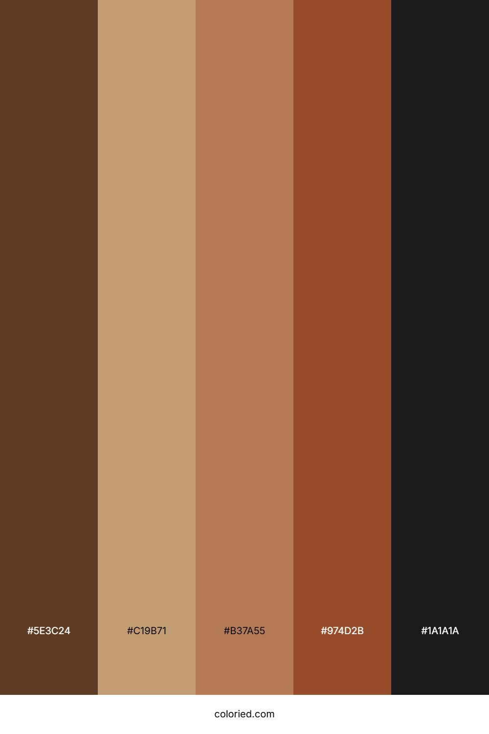 Espresso and Caramel Color Palette