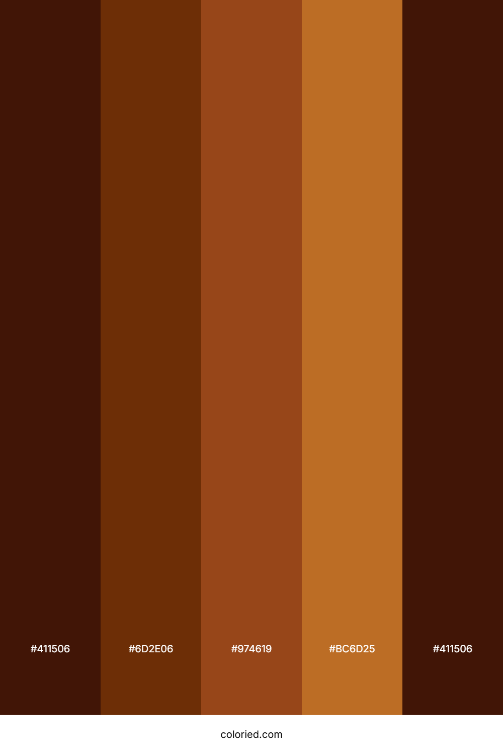 Espresso And Chestnut Color Palette