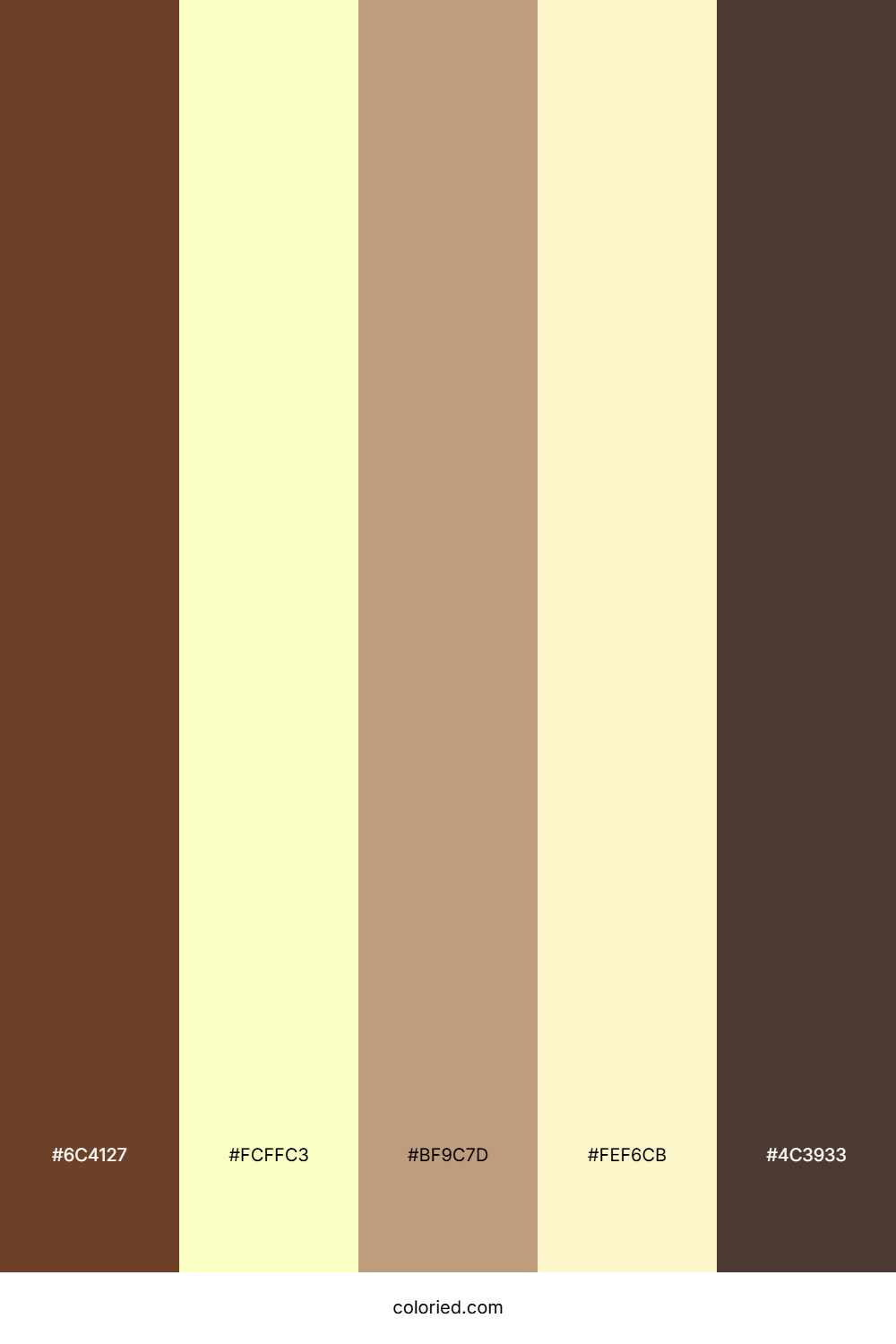 Espresso and Vanilla Color Palette