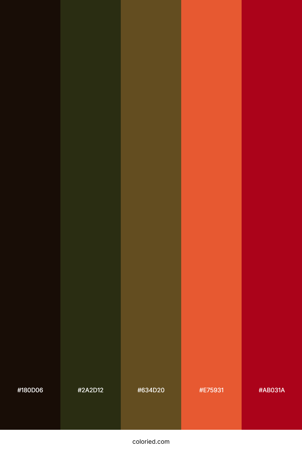 Espresso Pumpkin Spice Color Palette