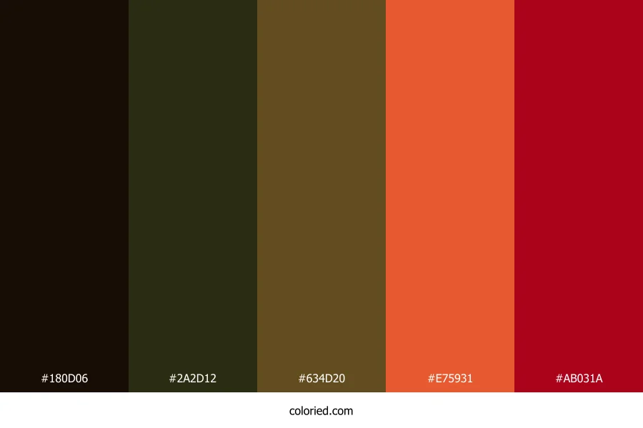 Espresso Pumpkin Spice Color Palette