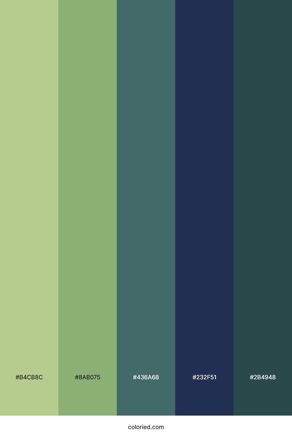 Evergreen Twilight Shadow Color Palette