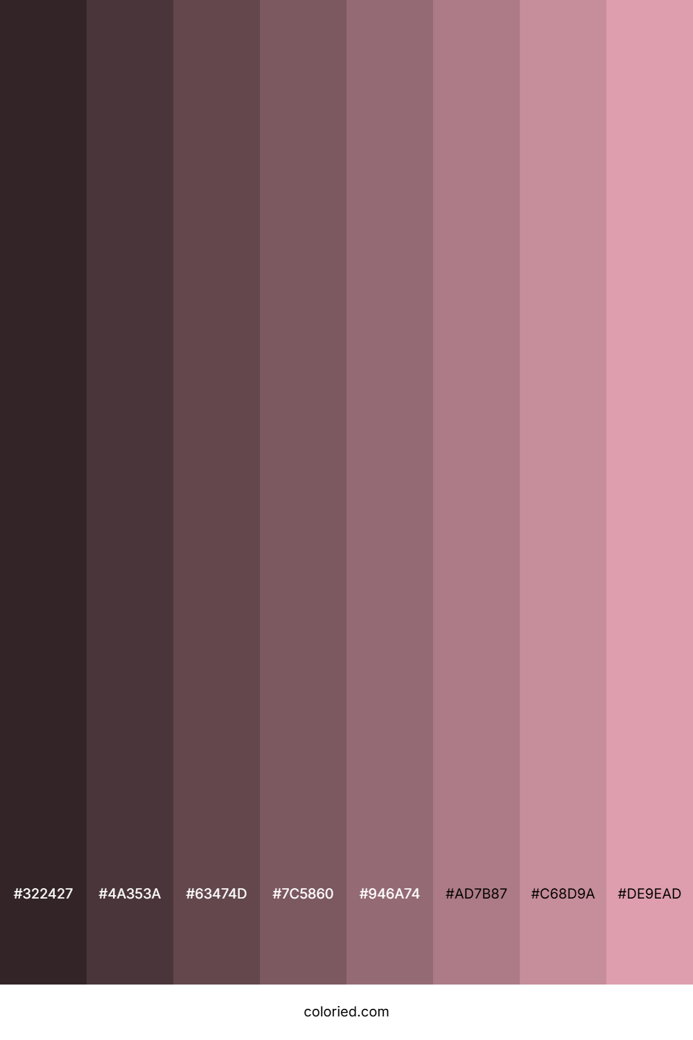Faded Pink Color Shades