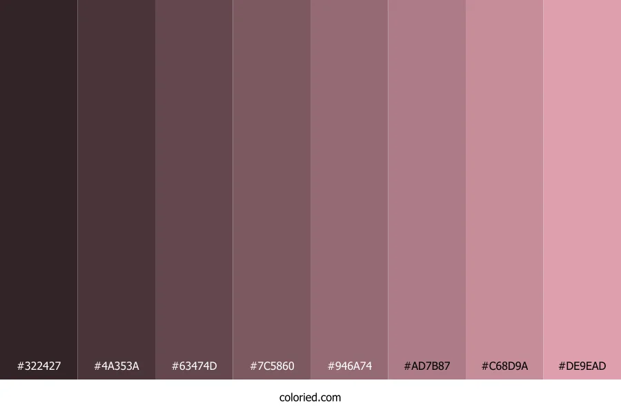 Faded Pink Color Shades